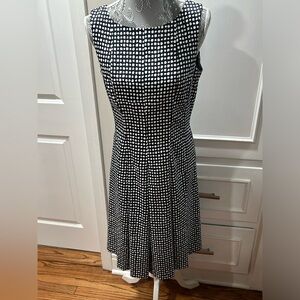 Black and white dot summer dress